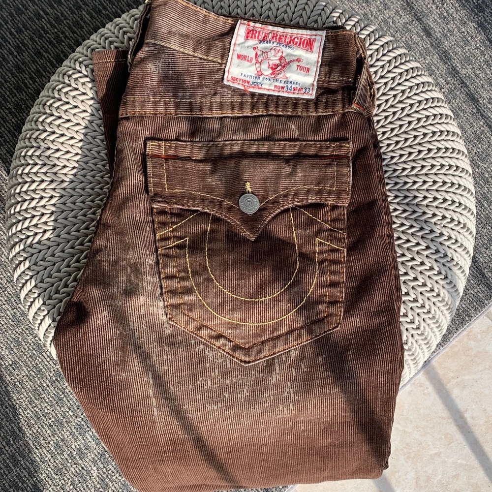 True Religion Men’s 34 Waist Corduroy Pants